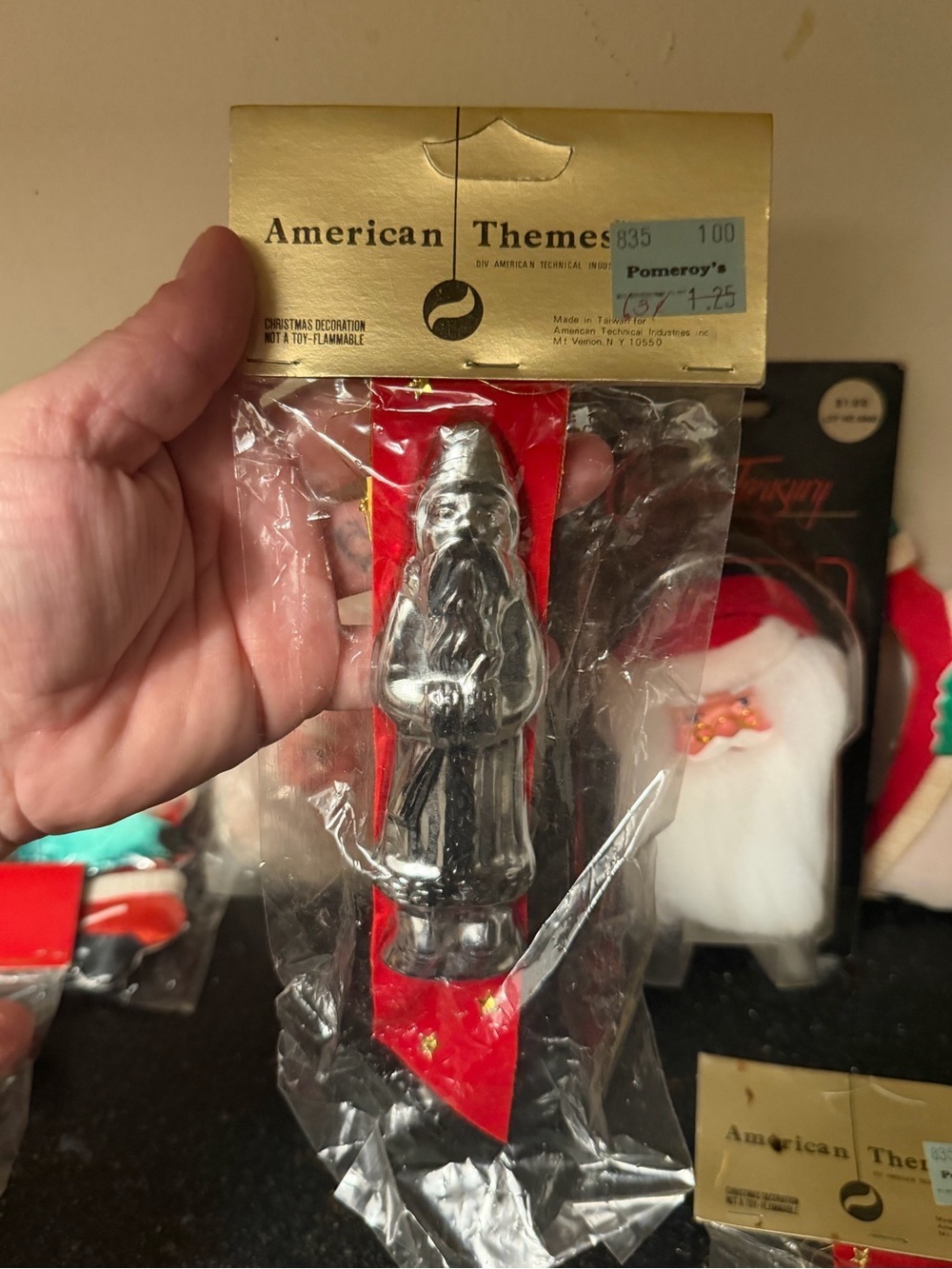 Vintage Santa Ornaments Lot - Picture 7 of 7